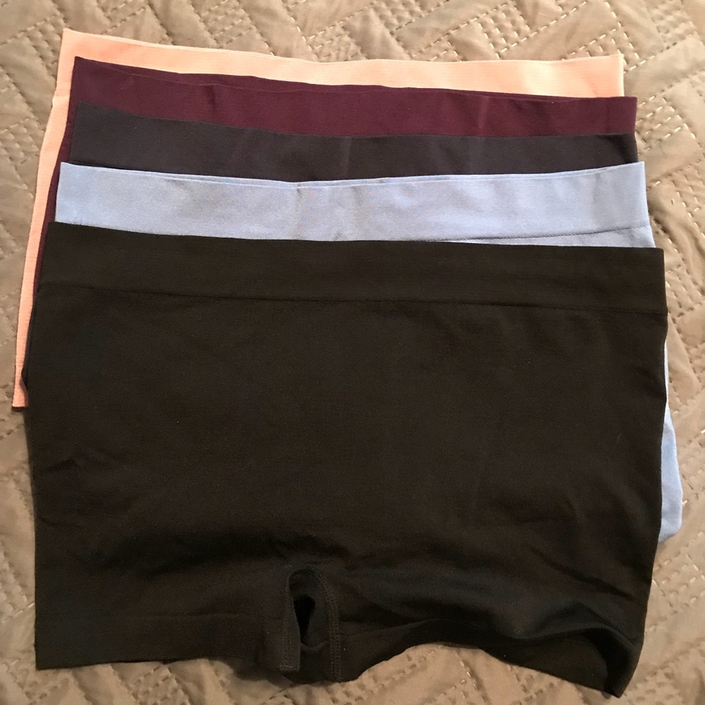 Spandex shaping boy shorts. Set of 5. XXL/18